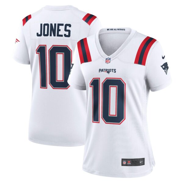 Women’s New England Patriots Mac Jones Nike White Player Jersey