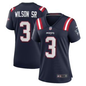 Women's New England Patriots Mack Wilson Nike Navy Team Game Jersey