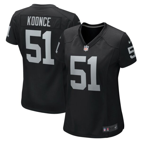 Women’s Las Vegas Raiders Malcolm Koonce Nike Black Game Jersey