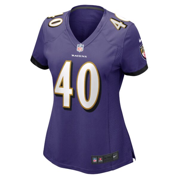 Women’s Baltimore Ravens Malik Harrison Nike Purple Game Jersey