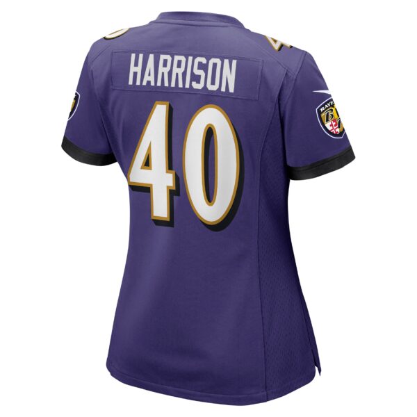 Women’s Baltimore Ravens Malik Harrison Nike Purple Game Jersey