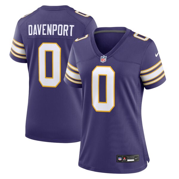 Women’s Minnesota Vikings Marcus Davenport Nike Purple Classic Player Game Jersey