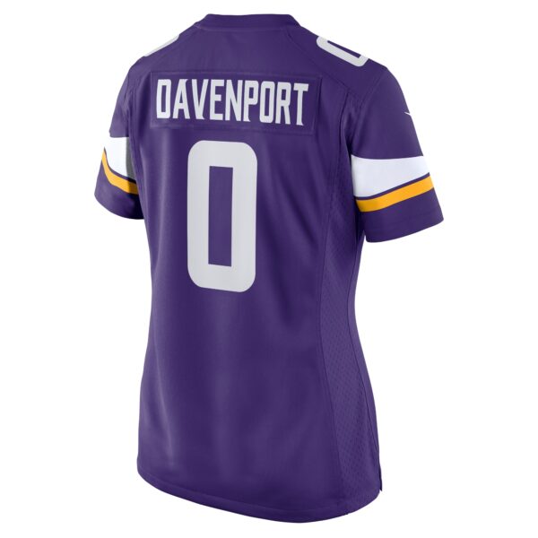 Women’s Minnesota Vikings Marcus Davenport Nike Purple Team Game Jersey