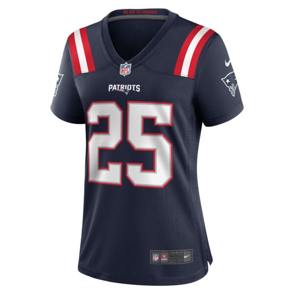 Women’s New England Patriots Marcus Jones Nike Navy Game Player Jersey