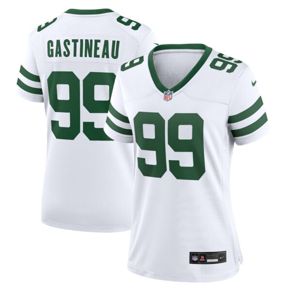 Women’s New York Jets Mark Gastineau Nike White Legacy Retired Player Game Jersey