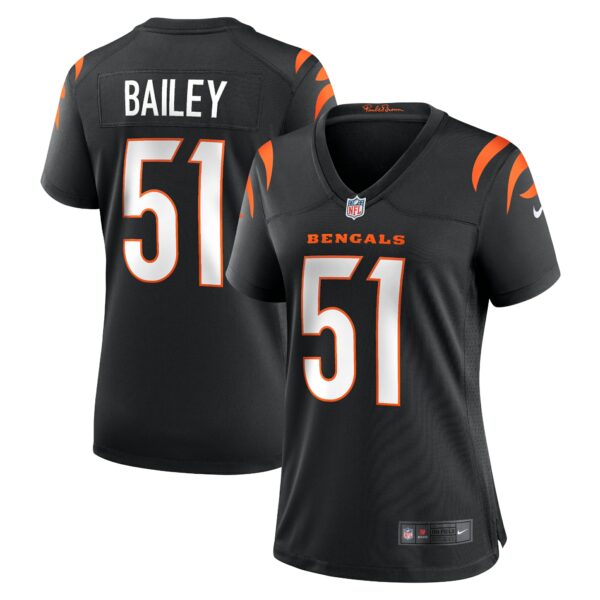 Women’s Cincinnati Bengals Markus Bailey Nike Black Game Jersey