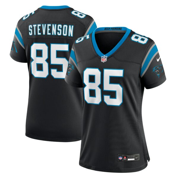 Women’s Carolina Panthers Marquez Stevenson Nike Black Team Game Jersey