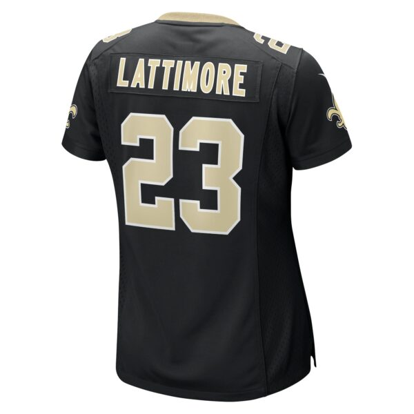 Women’s New Orleans Saints Marshon Lattimore Nike Black Team Game Jersey