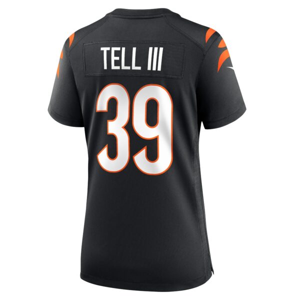 Women’s Cincinnati Bengals Marvell Tell III Nike Black Game Player Jersey