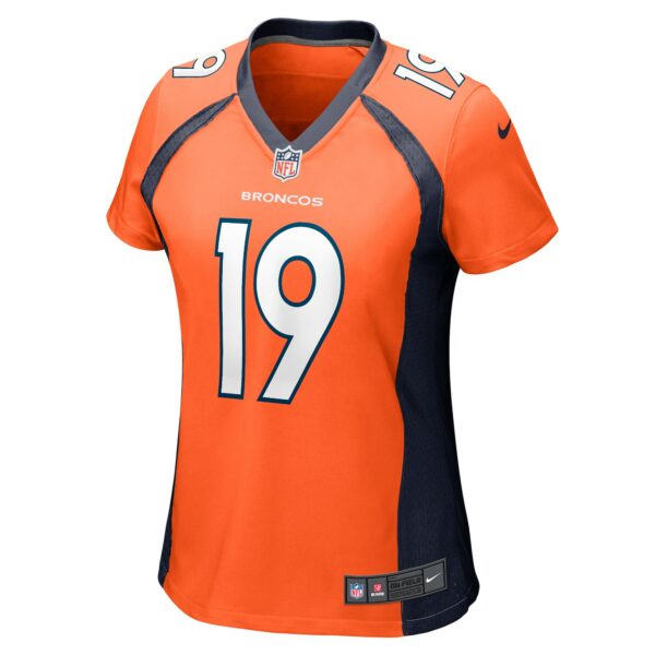 Women’s Denver Broncos Marvin Mims Jr Nike Orange Team Game Jersey