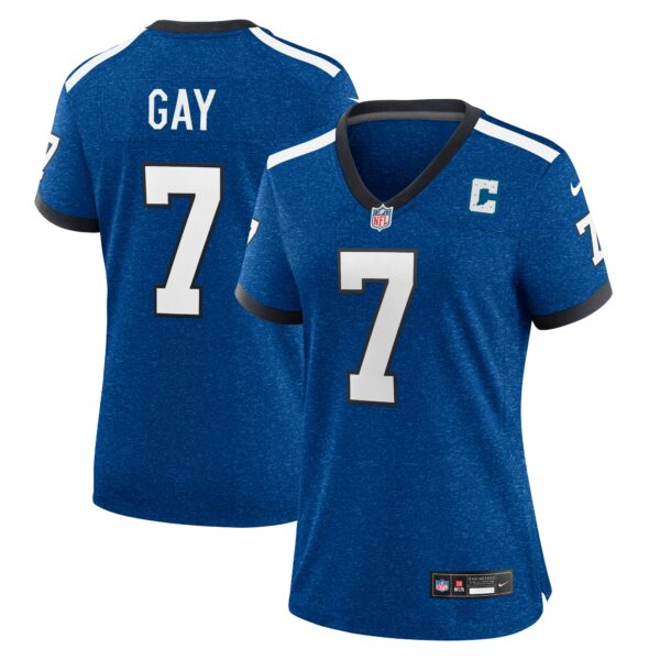 Women’s Indianapolis Colts Matt Gay Nike Royal Indiana Nights Alternate Game Jersey