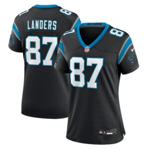 Women's Carolina Panthers Matt Landers Nike Black Game Jersey