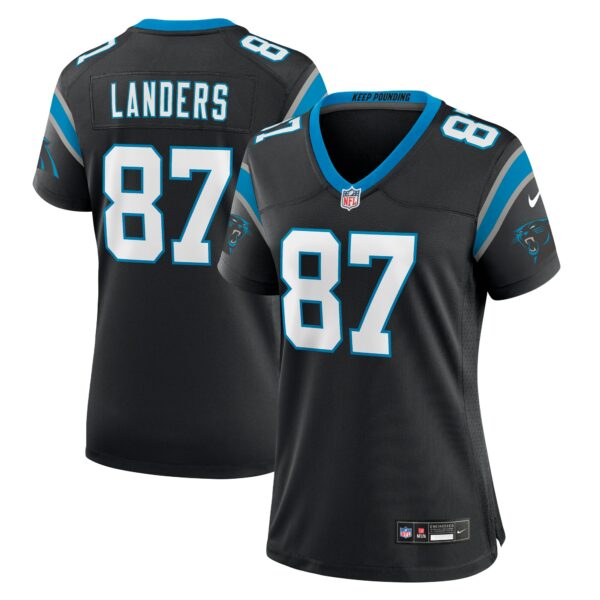 Women’s Carolina Panthers Matt Landers Nike Black Game Jersey