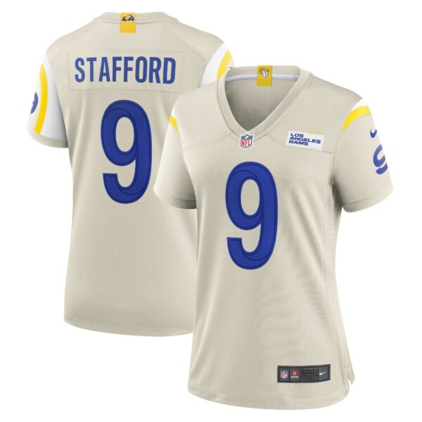 Women’s Los Angeles Rams Matthew Stafford Nike Bone Player Game Jersey