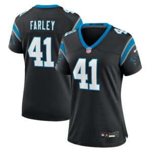 Women's Carolina Panthers Matthias Farley Nike Black Game Jersey