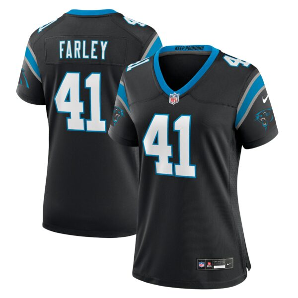 Women’s Carolina Panthers Matthias Farley Nike Black Game Jersey