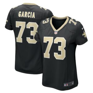 Women's New Orleans Saints Max Garcia Nike Black Team Game Jersey