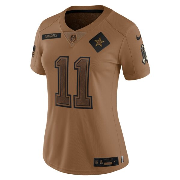 Women’s Dallas Cowboys Micah Parsons Nike Brown 2023 Salute To Service Limited Jersey