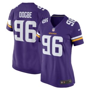 Women's Minnesota Vikings Michael Dogbe Nike Purple Team Game Jersey