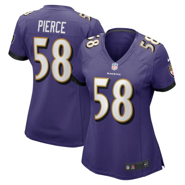 Women’s Baltimore Ravens Michael Pierce Nike Purple Player Game Jersey