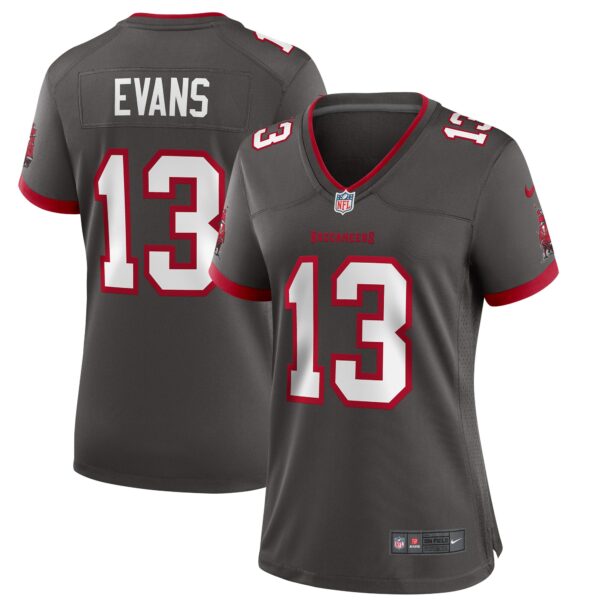 Women’s Tampa Bay Buccaneers Mike Evans Nike Pewter Alternate Game Jersey