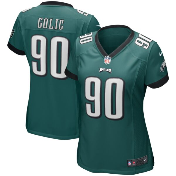 Women’s Philadelphia Eagles Mike Golic Nike Midnight Green Game Retired Player Jersey