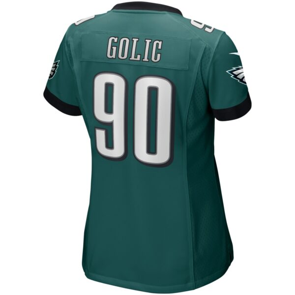 Women’s Philadelphia Eagles Mike Golic Nike Midnight Green Game Retired Player Jersey