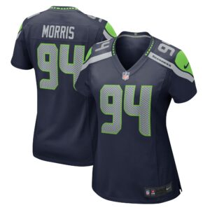 Women's Seattle Seahawks Mike Morris Nike College Navy Game Jersey