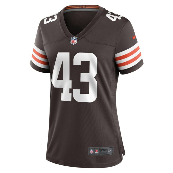 Women’s Cleveland Browns Mohamoud Diabate Nike Brown Team Game Jersey