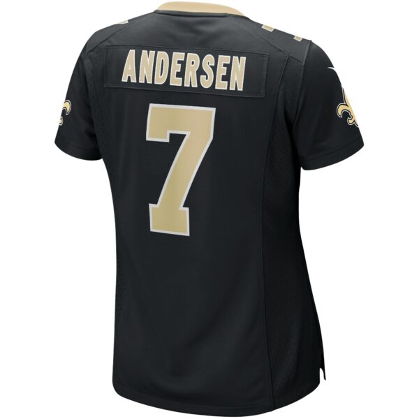 Women’s New Orleans Saints Morten Andersen Nike Black Game Retired Player Jersey