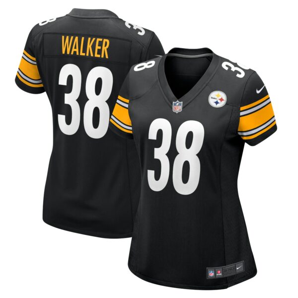 Women’s Pittsburgh Steelers Mykal Walker Nike Black Team Game Jersey