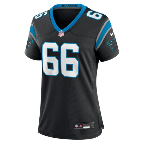 Women’s Carolina Panthers Nash Jensen Nike Black Team Game Jersey