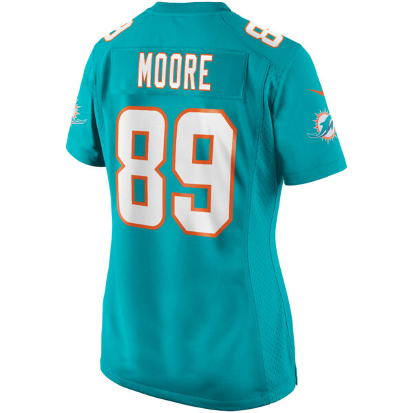 Women’s Miami Dolphins Nat Moore Nike Aqua Game Retired Player Jersey