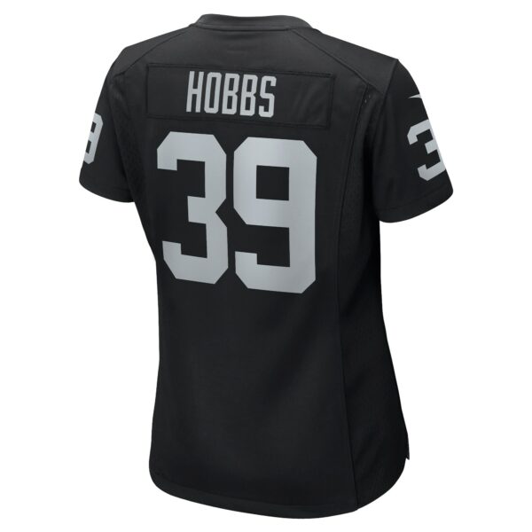 Women’s Las Vegas Raiders Nate Hobbs Nike Black Game Jersey