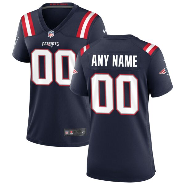 Women’s New England Patriots Nike Navy Custom Game Jersey