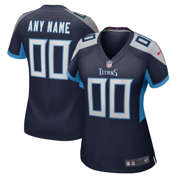 Women’s Nike Navy Tennessee Titans Custom Game Jersey