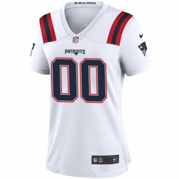 Women’s Nike New England Patriots White Custom Game Jersey