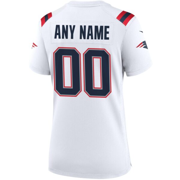 Women’s Nike New England Patriots White Custom Game Jersey