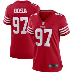 Women's San Francisco 49ers Nick Bosa Nike Scarlet Player Jersey