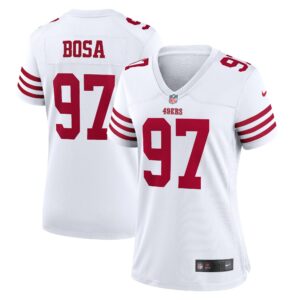 Women's San Francisco 49ers Nick Bosa Nike White Game Jersey