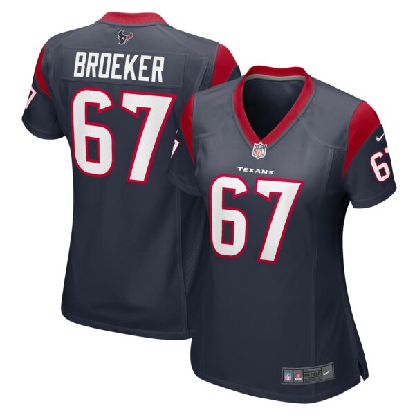 Women’s Houston Texans Nick Broeker Nike Navy Team Game Jersey