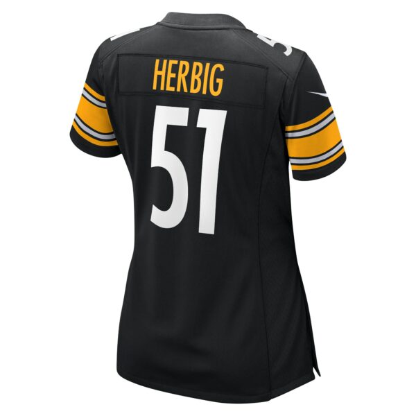 Women’s Pittsburgh Steelers Nick Herbig Nike Black Game Jersey