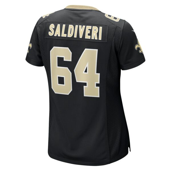 Women’s New Orleans Saints Nick Saldiveri Nike Black Team Game Jersey