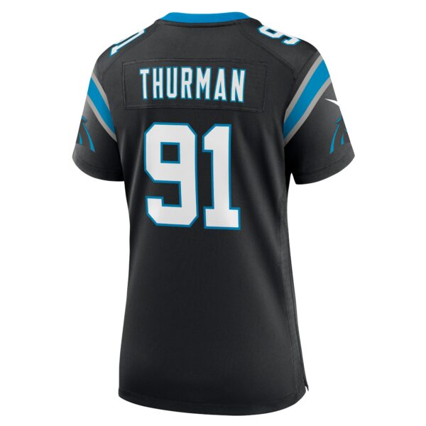 Women’s Carolina Panthers Nick Thurman Nike Black Team Game Jersey