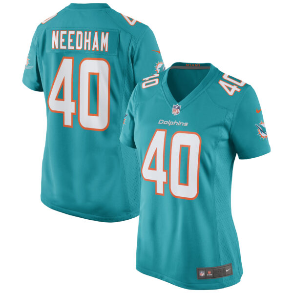 Women’s Miami Dolphins Nik Needham Nike Aqua Game Jersey