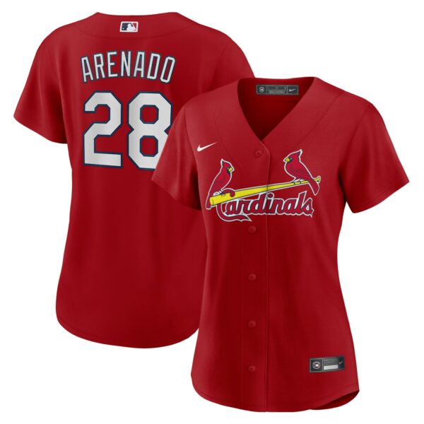 Women’s St. Louis Cardinals Nolan Arenado Nike Red Alternate Replica Player Jersey