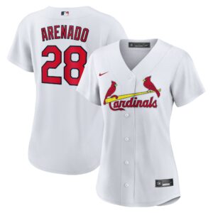 Women's St. Louis Cardinals Nolan Arenado Nike White Home Official Replica Player Jersey