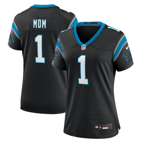 Women’s Carolina Panthers Number 1 Mom Nike Black Game Jersey