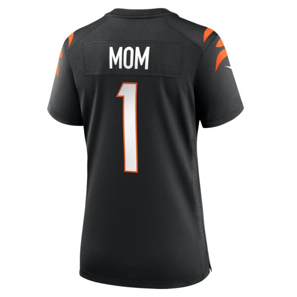 Women’s Cincinnati Bengals Number 1 Mom Nike Black Game Jersey