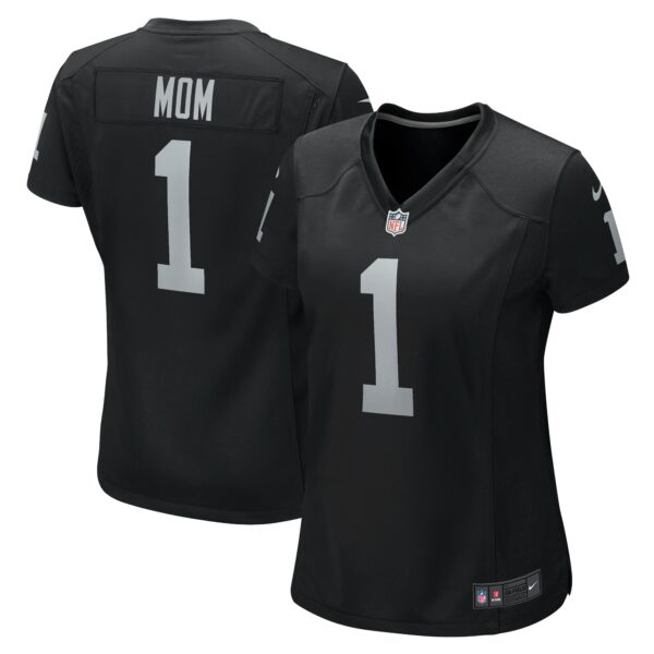 Women’s Las Vegas Raiders Number 1 Mom Nike Black Game Jersey